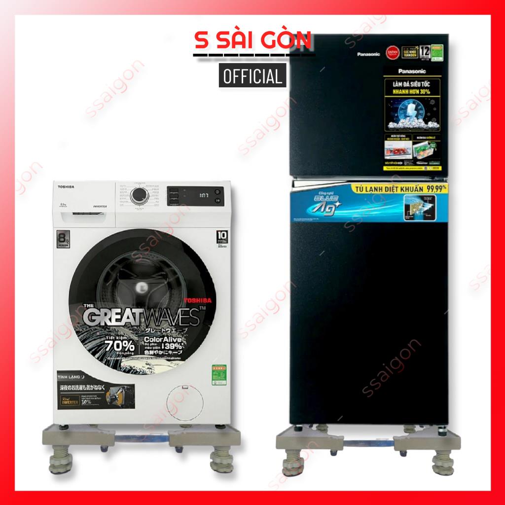 Kệ máy giặt tủ lạnh trụ ren G4S điều chỉnh cao thấp đặc biệt - BH 2 năm