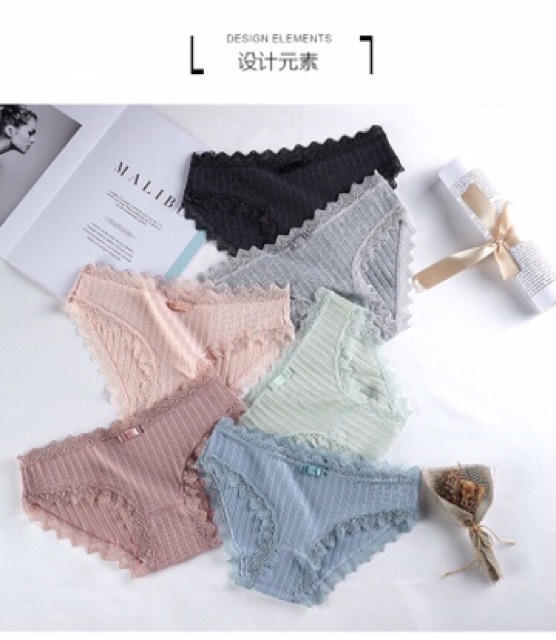 QUẦN COTTON TĂM PHỐI REN NƠ XINH 3333 | BigBuy360 - bigbuy360.vn