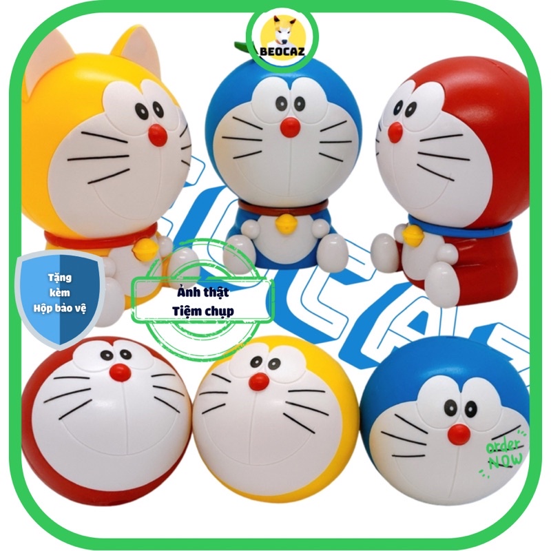 Mô hình Doraemon lắp ghép tích hợp Mon Mèo Ú dễ thương 03 mẫu dạng trứng bền màu nhựa an toàn quà tặng Đồ chơi Beocaz