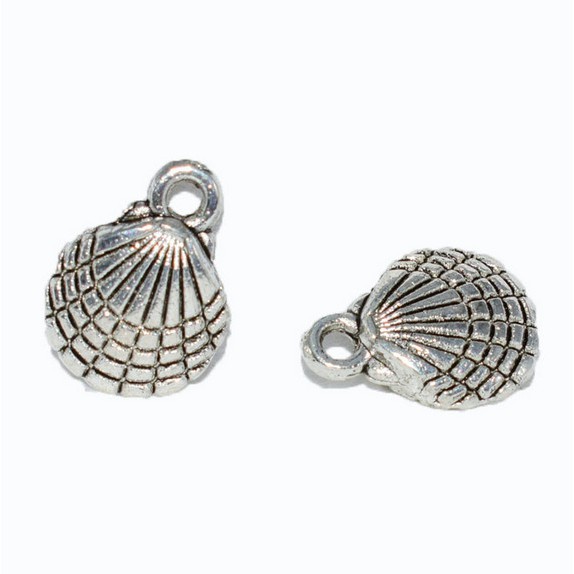 Set 20 mặt dây chuyền hình vỏ sò 13x10mm