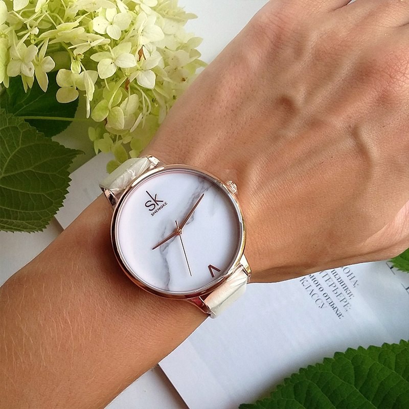 Đồng Hồ Đeo Tay Nữ Shengke Máy Thạch Anh Dây Da Thời Trang Sang Trọng Giản Dị | BigBuy360 - bigbuy360.vn