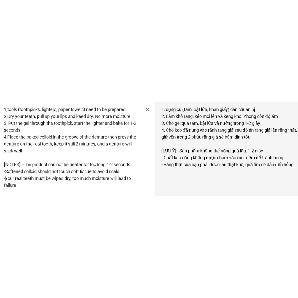 KEO GẮN RĂNG,keo dán răng nanh giả