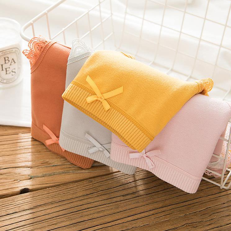 Quần Lót Cotton Lưng Vừa Màu Trơn Xinh Xắn Cho Nữ | BigBuy360 - bigbuy360.vn