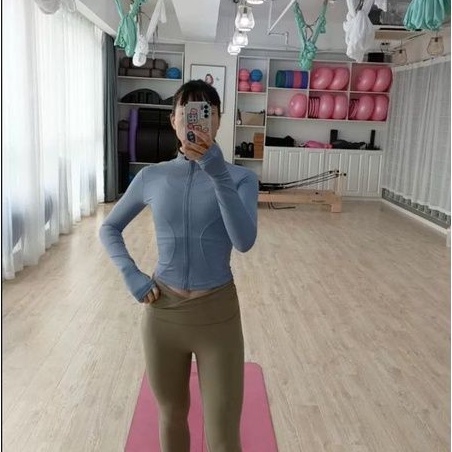 Áo khoác nữ tập gym yoga ôm body tôn dáng kéo khoá, yoga JACKET01