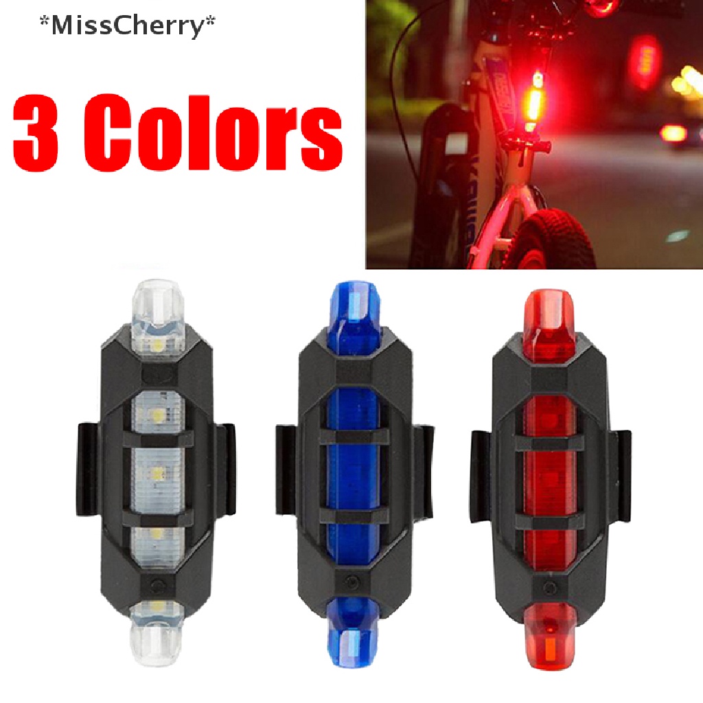 Đèn LED Cảnh Báo An Toàn Phía Trước / Sau Xe Đạp Sạc USB