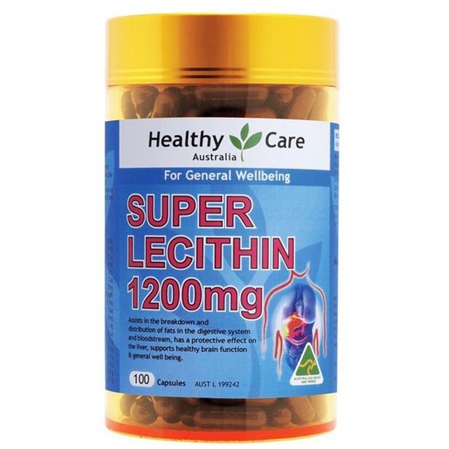 Mầm đậu nành Healthy care Lecithin 100 viên - Đủ bill Chemist