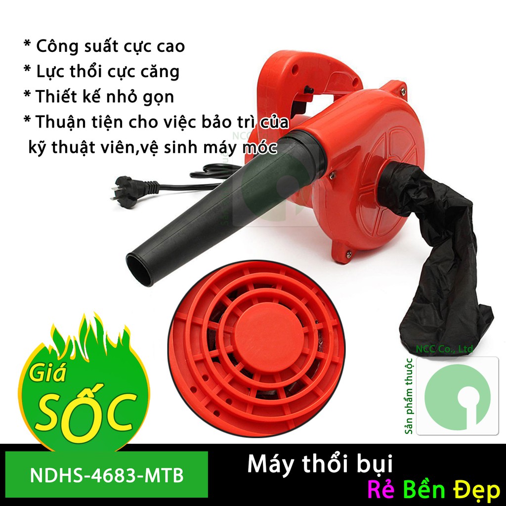 Máy hút thổi bụi công suất 700w - thiết bị tiện ích cần thiết cho gia đình - NDHS-4683-MTB (Đỏ)