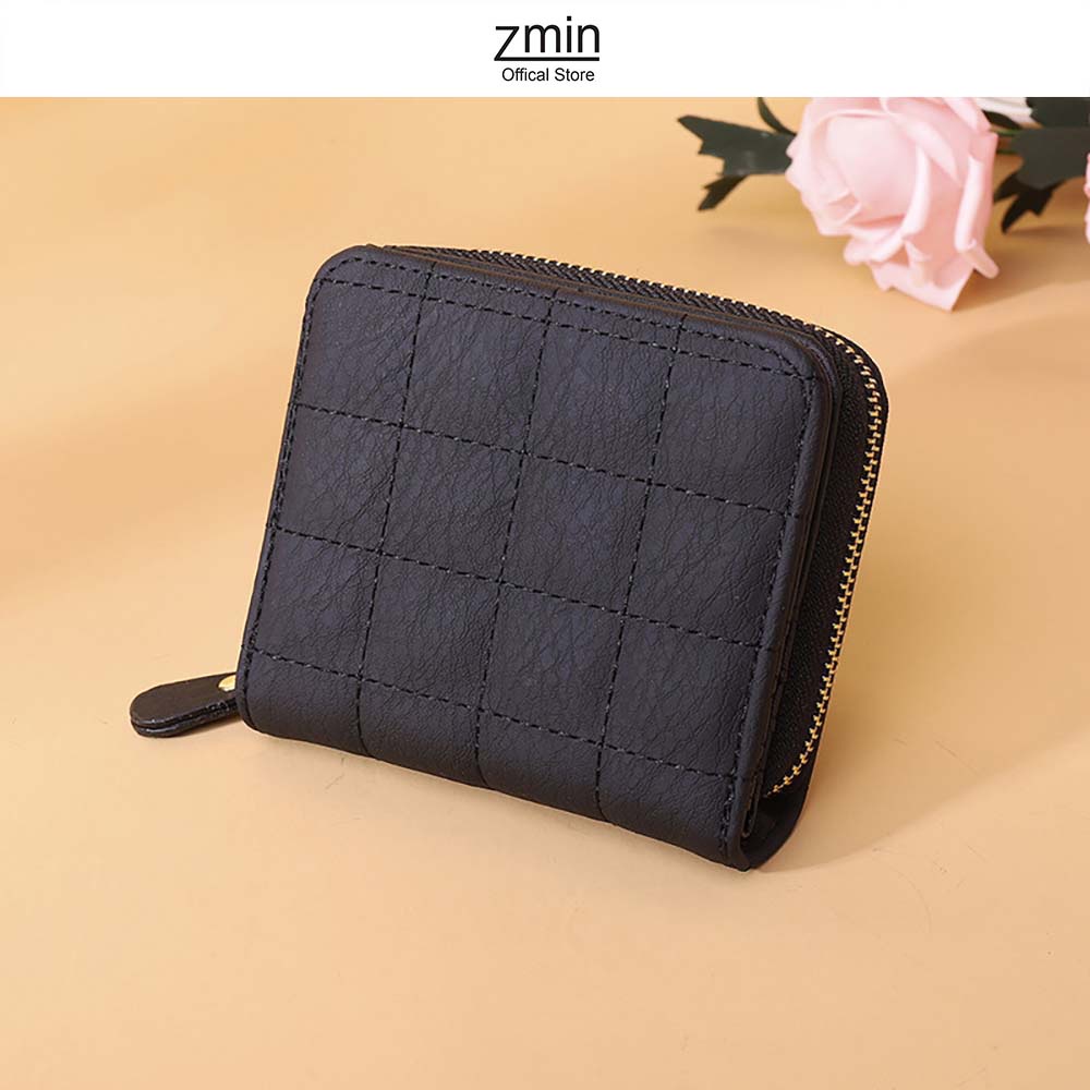 Ví bóp nữ đựng tiền mini cầm tay Zmin, chất liệu da PU cao cấp - V053