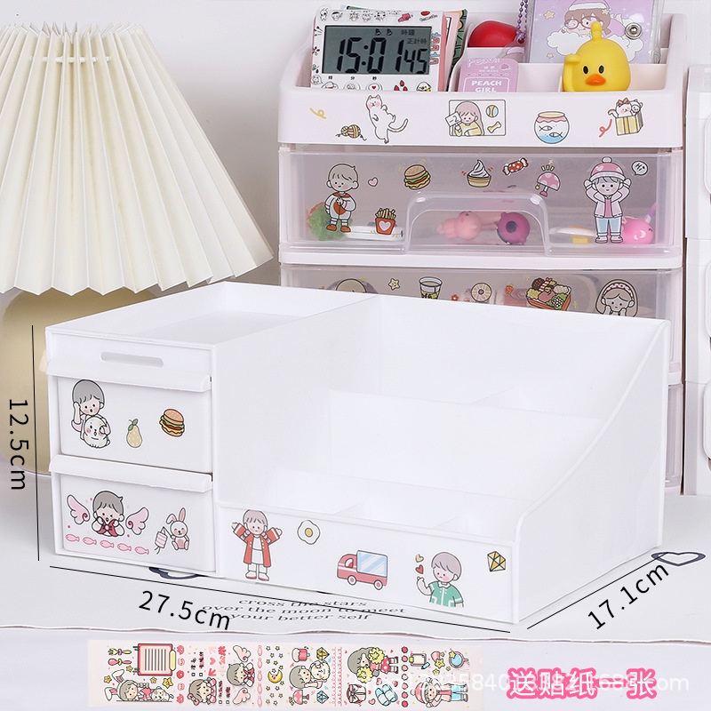 Hộp Đựng Mỹ Phẩm Nhiều Ngăn Tiện Dụng