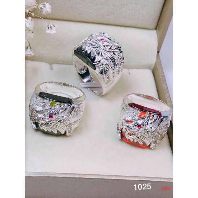 Nhẫn bạc Nam hình rồng