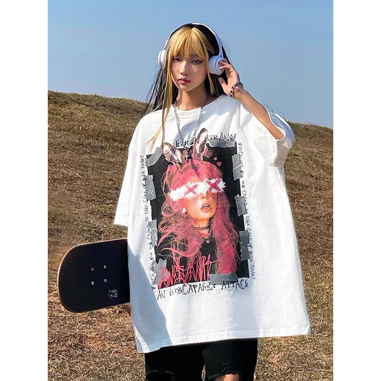 Áo thun tay lỡ cotton 2 chiều dáng unisex form rộng mã ATRABBIT | BigBuy360 - bigbuy360.vn