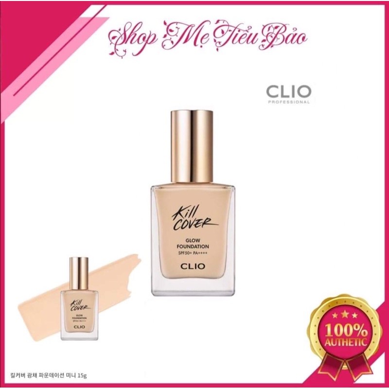 Kem Nền Clio Kill Cover Glow Foundation 15g