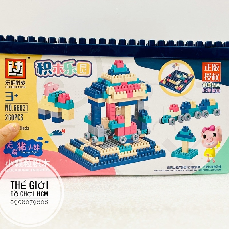 [TRỢ GIÁ- CHẤT LƯỢNG] Đồ chơi lego lắp ráp xếp hình nút lớn nhiều màu sắc kích thích sáng tạo cho bé.