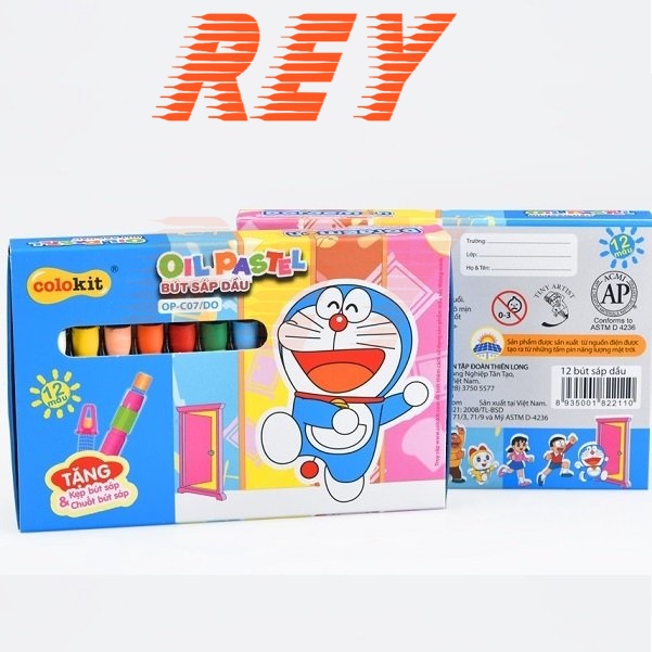 [Giao hỏa tốc] Hộp bút sáp dầu Doraemon Colokit 𝑻𝒉𝒊𝒆̂𝒏 𝑳𝒐𝒏𝒈 OP-C07/DO sản phẩm chất lượng cao