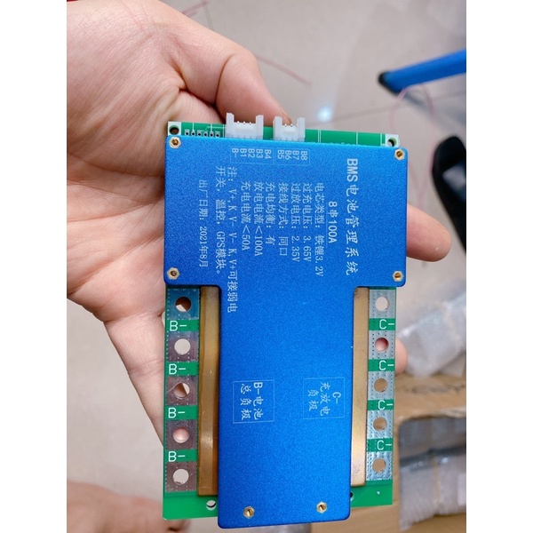 Mạch bms 4s 8s 200A mạch bảo vệ và cân bằng pin lifepo4