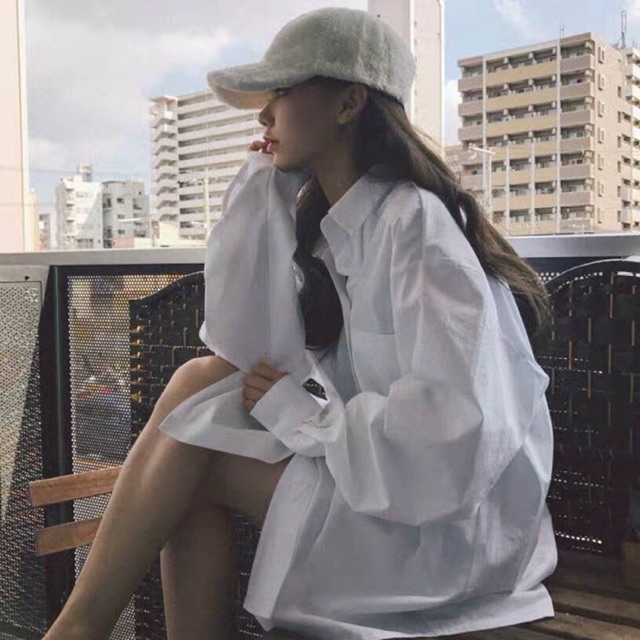 Áo sơmi nữ oversize