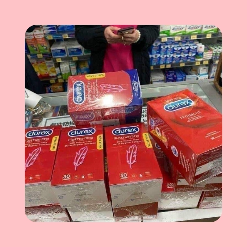 Bao Cao Su Durex , Condom Durex, BCS Durex Siêu Mỏng 30 Chiếc/Hộp Hàng Nội Địa Mẫu Mới Nhất