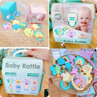 Set đồ chơi xúc xắc phát triển kỹ năng cơ bản cho bé BaBy Rattle 10 món