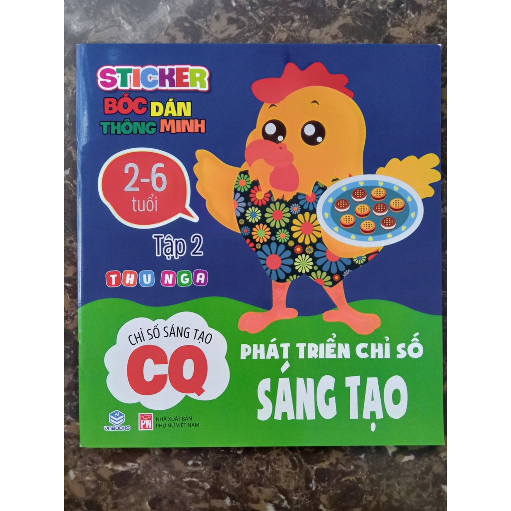 Sách - STicker bóc dán thông minh - Phát triển chỉ số sáng tạo CQ Tập 2
