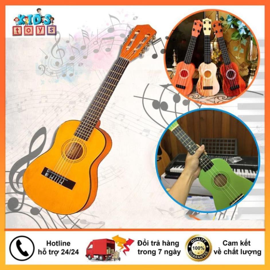 Freeship Đàn ukulele mini, đàn guitar mini cho bé tặng kèm vỏ đựng Giá Tốt