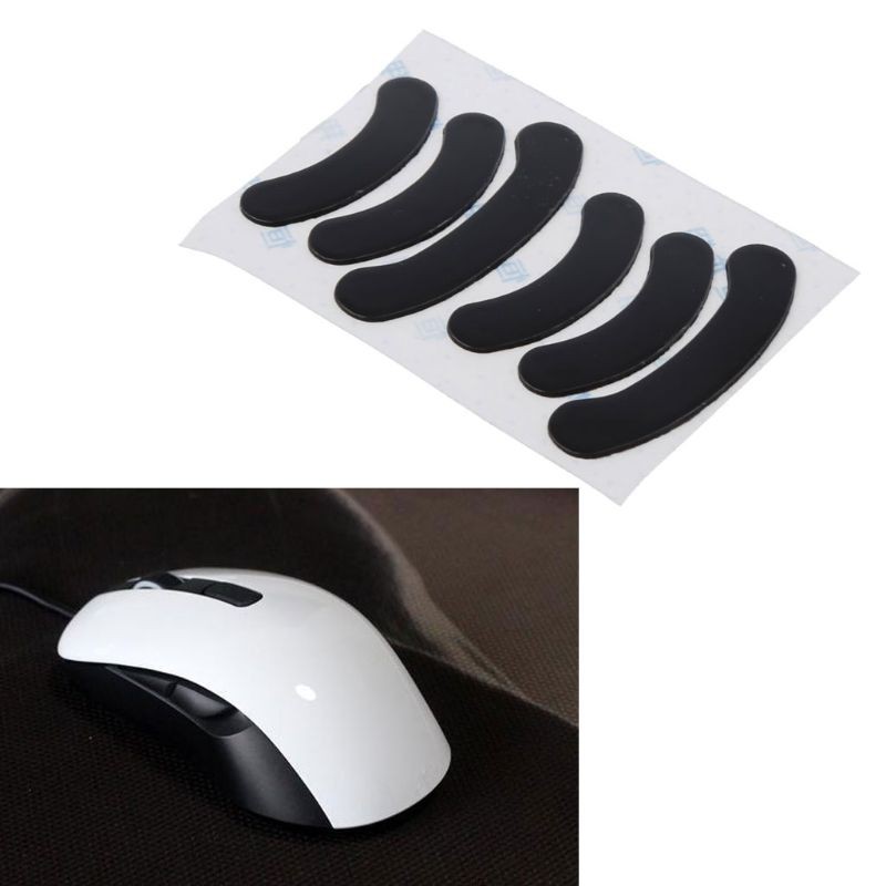 Kiki. 2 Sets 0.6mm Mouse Skates Mouse Stickers Pad for steelseries Rival 106 Mouse