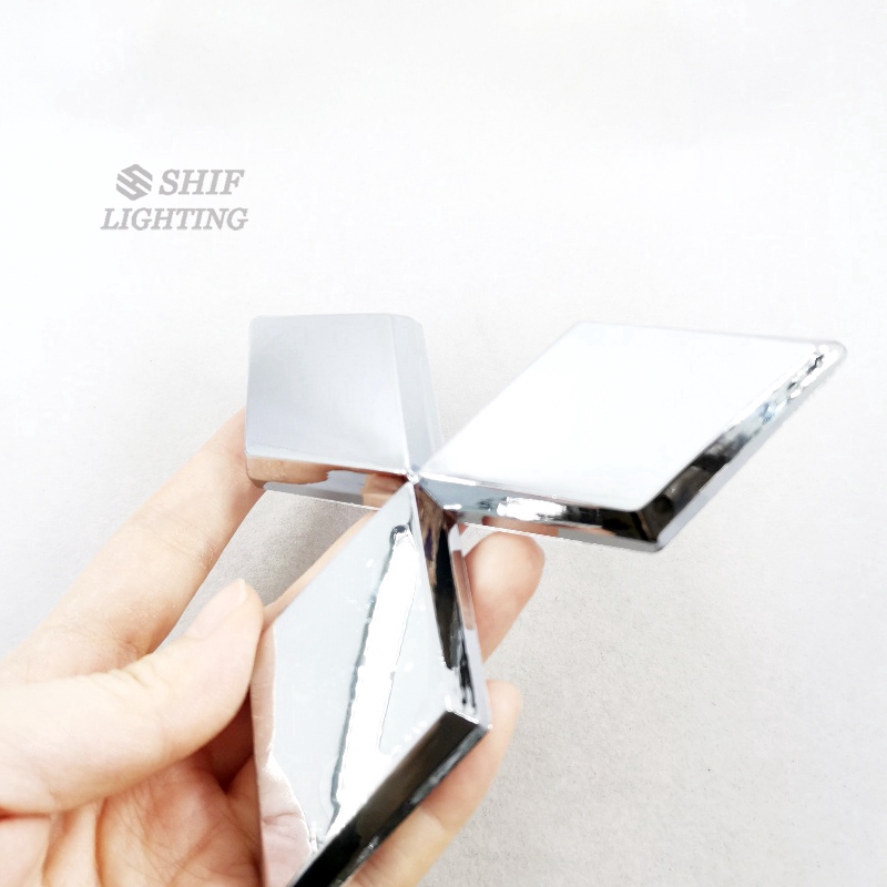 Huy hiệu hình logo bằng nhựa ABS mạ crôm xe Mitsubishi