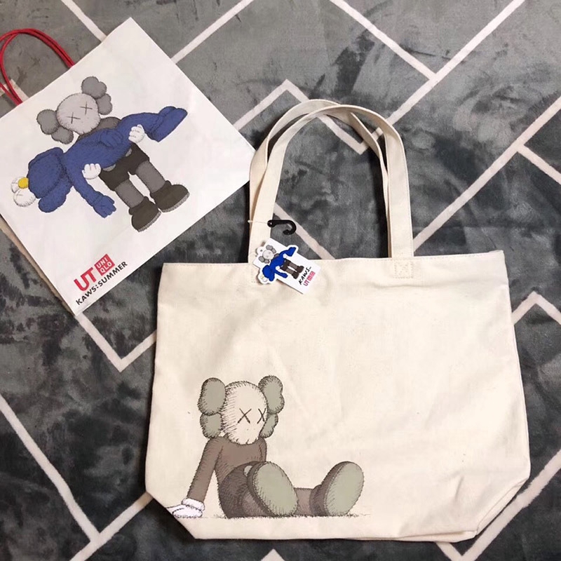 UNIQLO Kaws Túi vải Họa Tiết sesame street Dễ Thương Cho Nữ y7v9