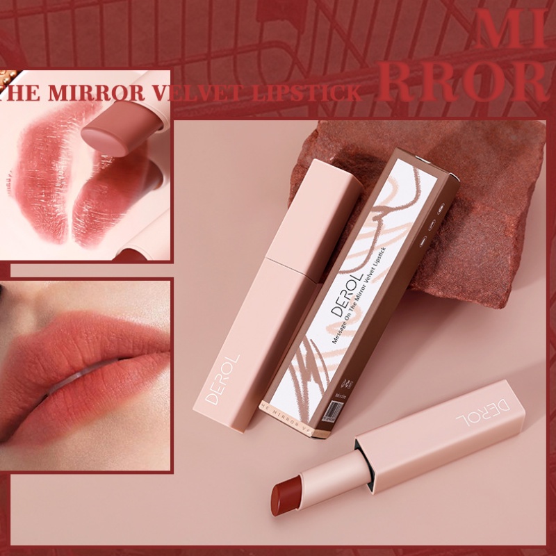 Son Môi Nhung Lì Derol 8 Màu Sắc Thời Trang Tùy Chọn