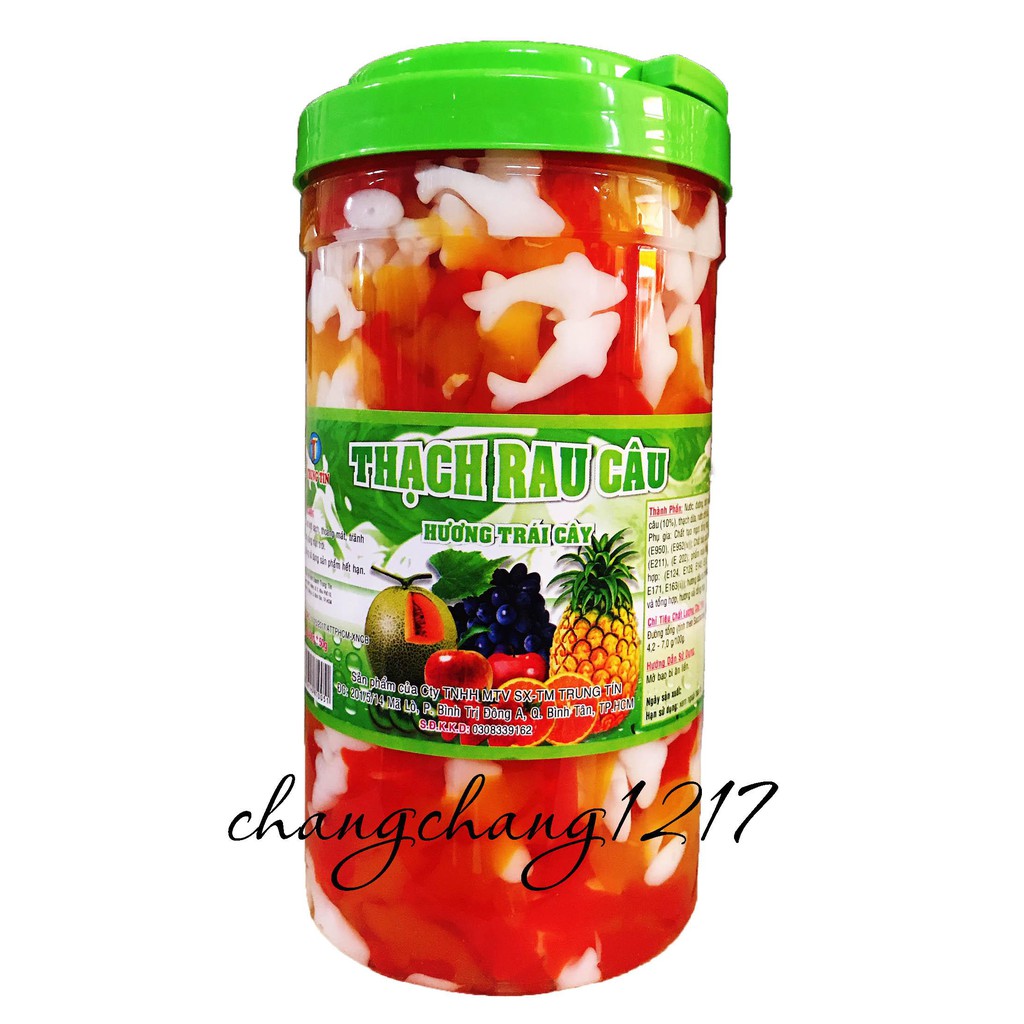 Thạch Dừa Rau Câu Cá Trứng Trung Tín Có Đủ Các Mùi Hủ 2kg5