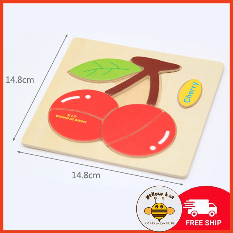 [Mã LIFETOYS1 giảm 30K đơn 99K] Ghép hình gỗ 3D Montessori cho bé - Tranh ghép hình gỗ puzzle - Bộ ghép hình