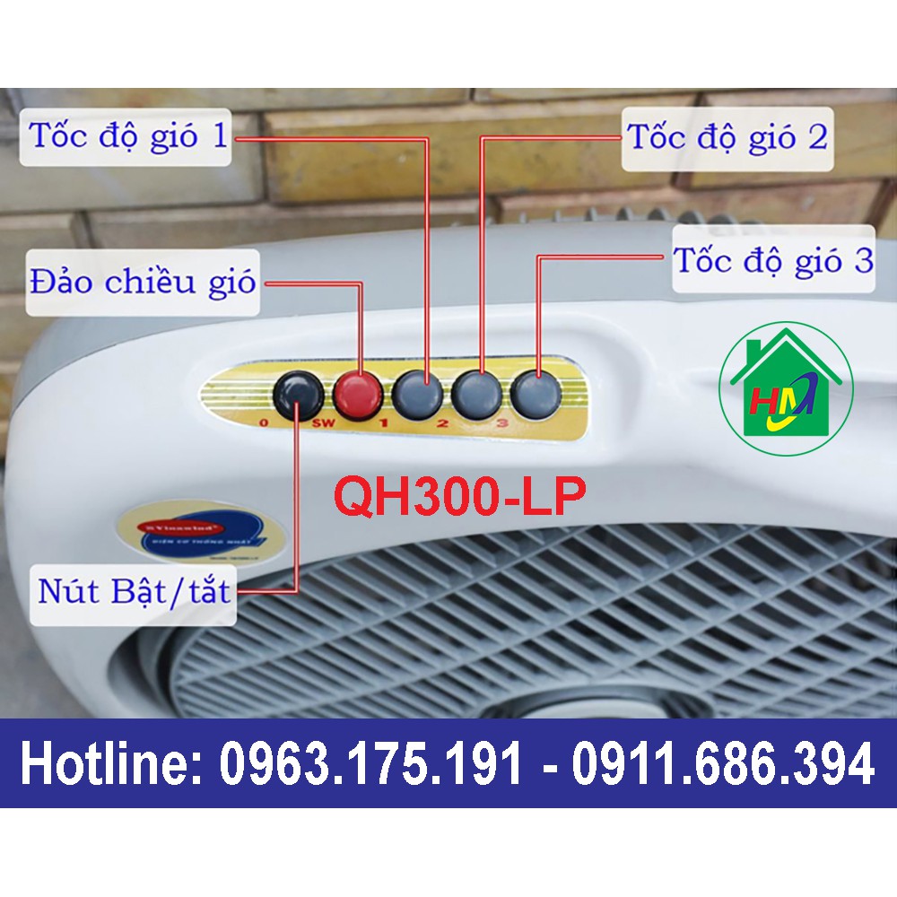 Quạt Tản Gió Vinawind QH-300LP - QH-350LP