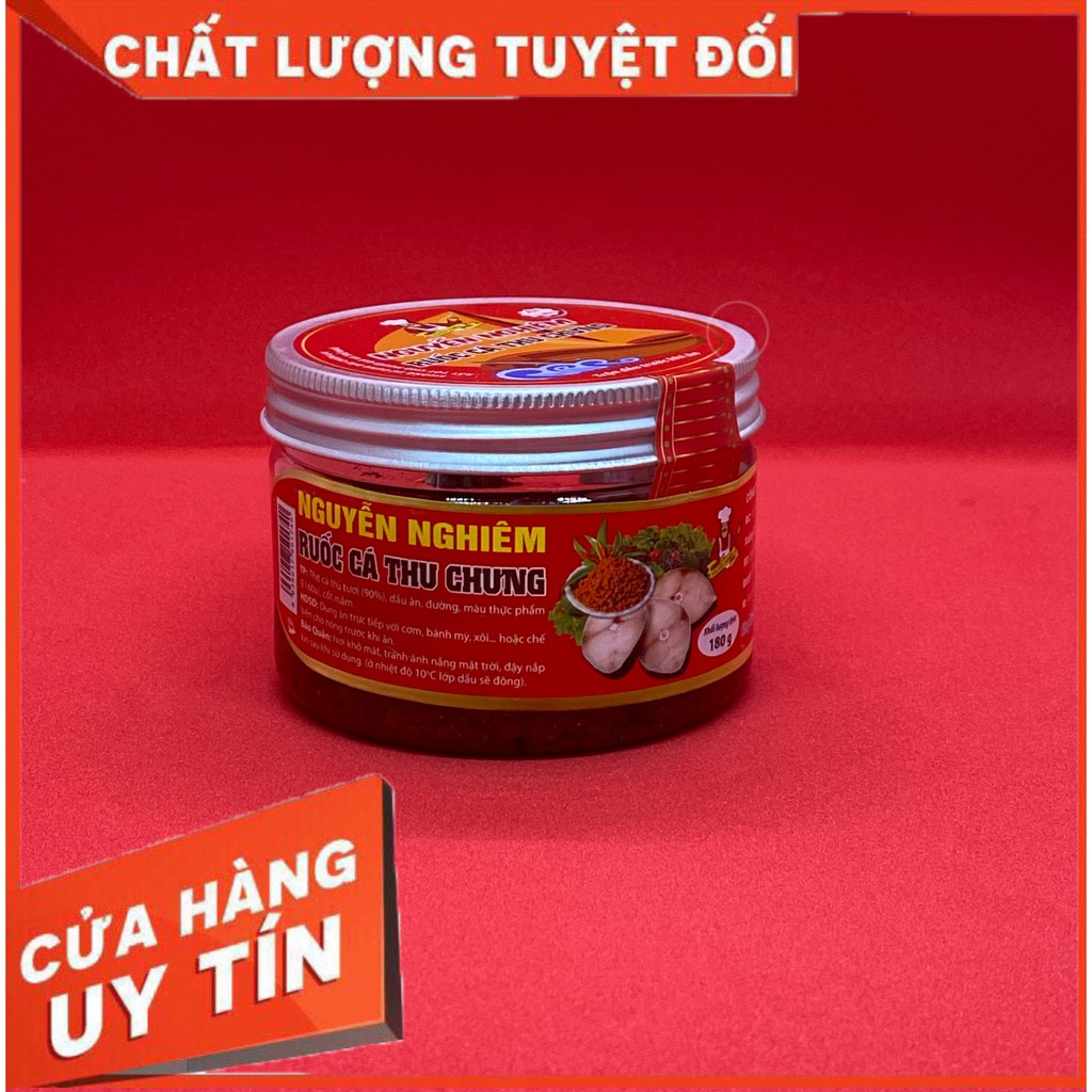 Ruốc cá thu chưng ăn liền hộp 180g thương hiệu Nguyễn Nghiêm