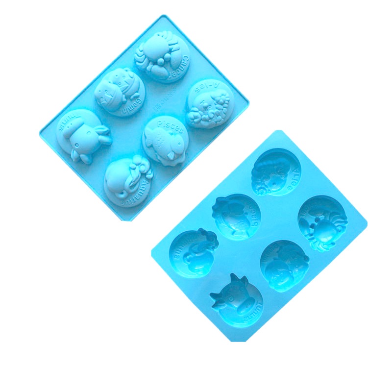 Khuôn silicone 6 Ngăn Làm Bánh 12 Ngăn Hình Chòm Sao DIY