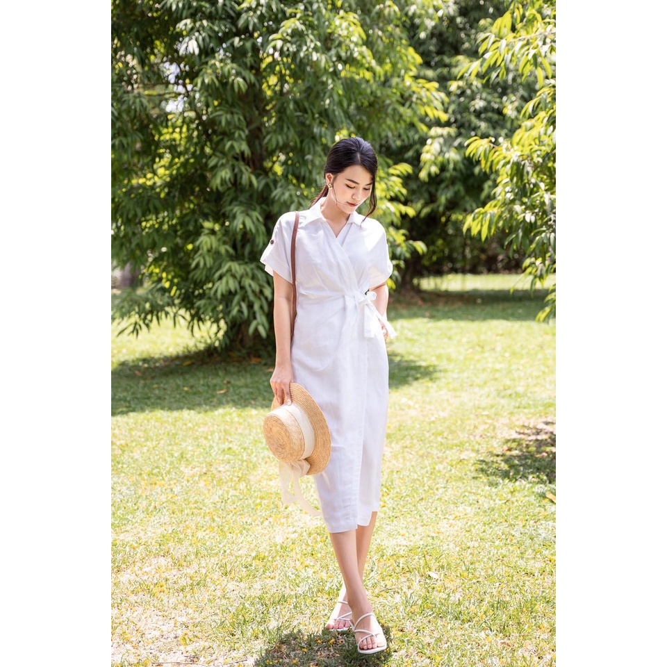Đầm Evie Emin_Linen trắng