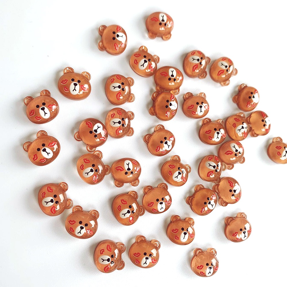 [Hàng mới về] Bộ 5 / 10 phụ kiện trang trí móng nghệ thuật hình chú gấu 3d độc đáo