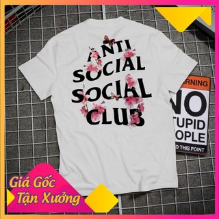 🔥Áo thun unisex🔥 Áo ANTI SOCIAL SOCIAL CLUB Hoa Anh Đào - Kkoch ASSC flower