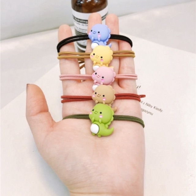 Buộc tóc khủng long có chọn màu