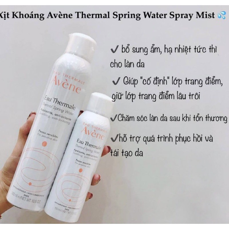 Xịt Khoáng  Avene Dưỡng Ẩm Thermal Spring Water 150ml/ 300ml