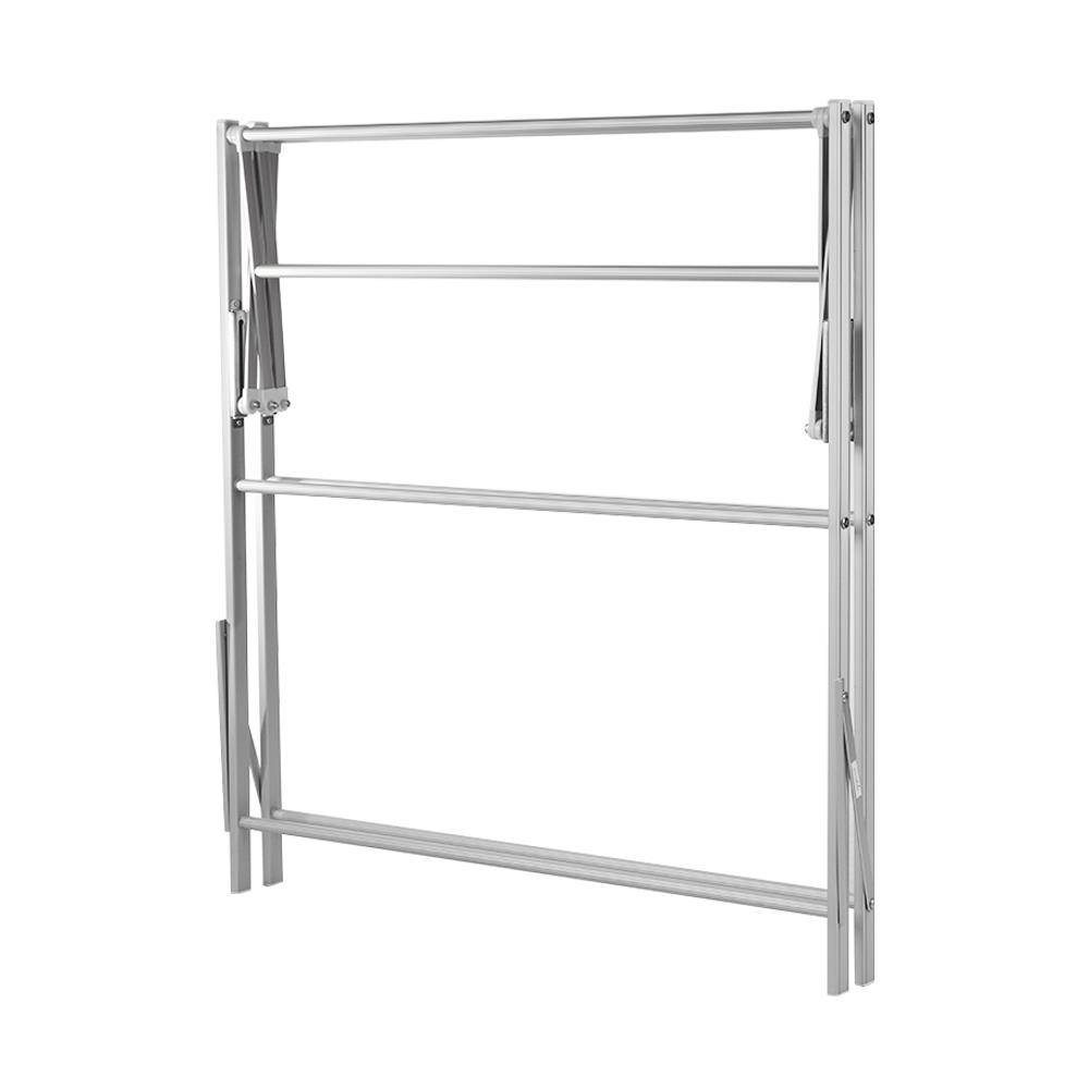 HomeBase PLIM Sào phơi quần áo bằng nhôm 9 thanh phơi có thể gấp lại Thái Lan W82.4xH90.9xD47cm
