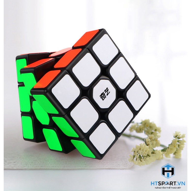 RuBik 3x3, Khối Rubix 3 Tầng Khối Lập Phương Viền Đen, Phát Triễn Trí Tuệ QiYuan CuBe Cao Cấp ( Black )