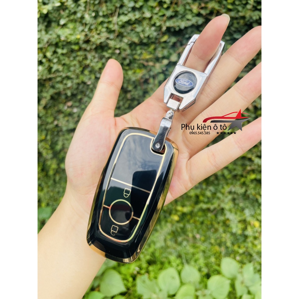 Ốp chìa khóa xe Ford Ranger - Ford Raptor - Ford Ecosport chìa 2 nút bấm, by Thái Sơn auto
