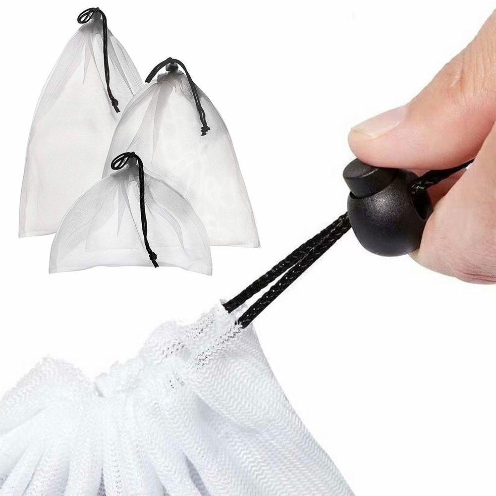 Túi Lưới Polyester Dây Rút Tái Sử Dụng Đựng Rau Củ Quả