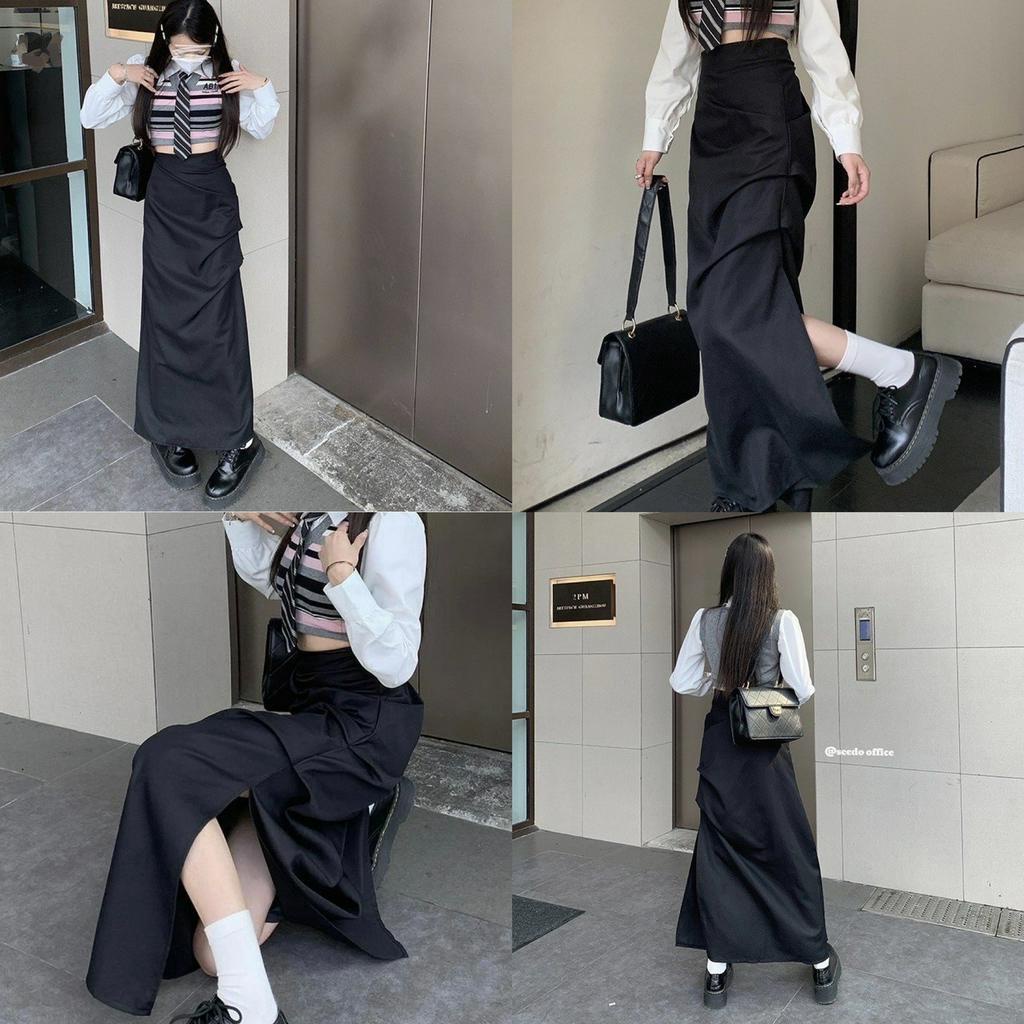 🖤 new in-Kichi skirt🥕CHÂN VÁY NHÚN XẺ TÀ TRENDING