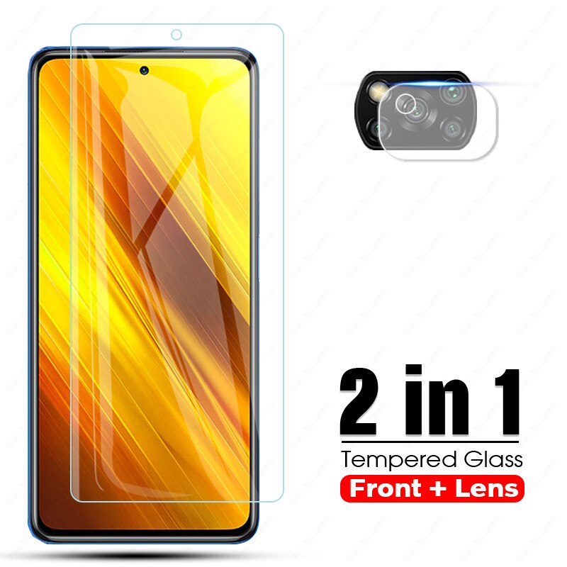 Kính Cường Lực Bảo Vệ 4Trong 2 Cho Xiaomi Mi Poco X3 pro pococ x3 NFC poco X2 2Trong 1 Cho