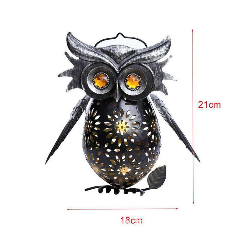 Đèn LED Sử Dụng Năng Lượng Mặt Trời Hình Chim Cú Trang Trí Lối Đi Sân Vườn