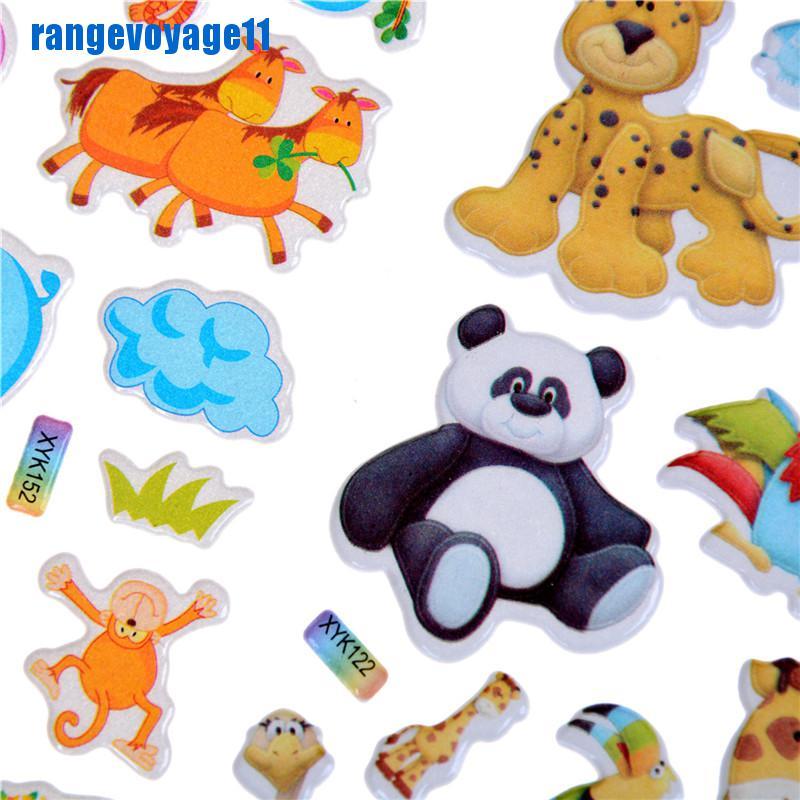 Miếng Dán Trang Trí Hình Động Vật 3d Xinh Xắn