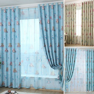 Rèm che cửa sổ in hình chim cú đen