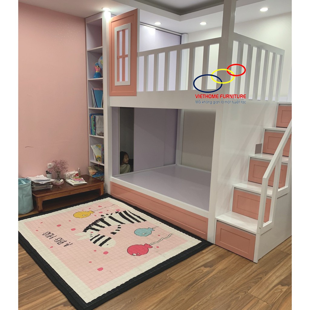 Giường tầng bé gái cực đẹp & tiện nghi,đẳng cấp | BigBuy360 - bigbuy360.vn