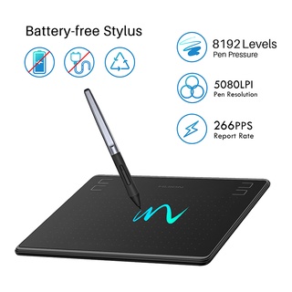 Bảng vẽ đồ họa kỹ thuật số thông minh Huion Hs64 cho Android Windows Macos
