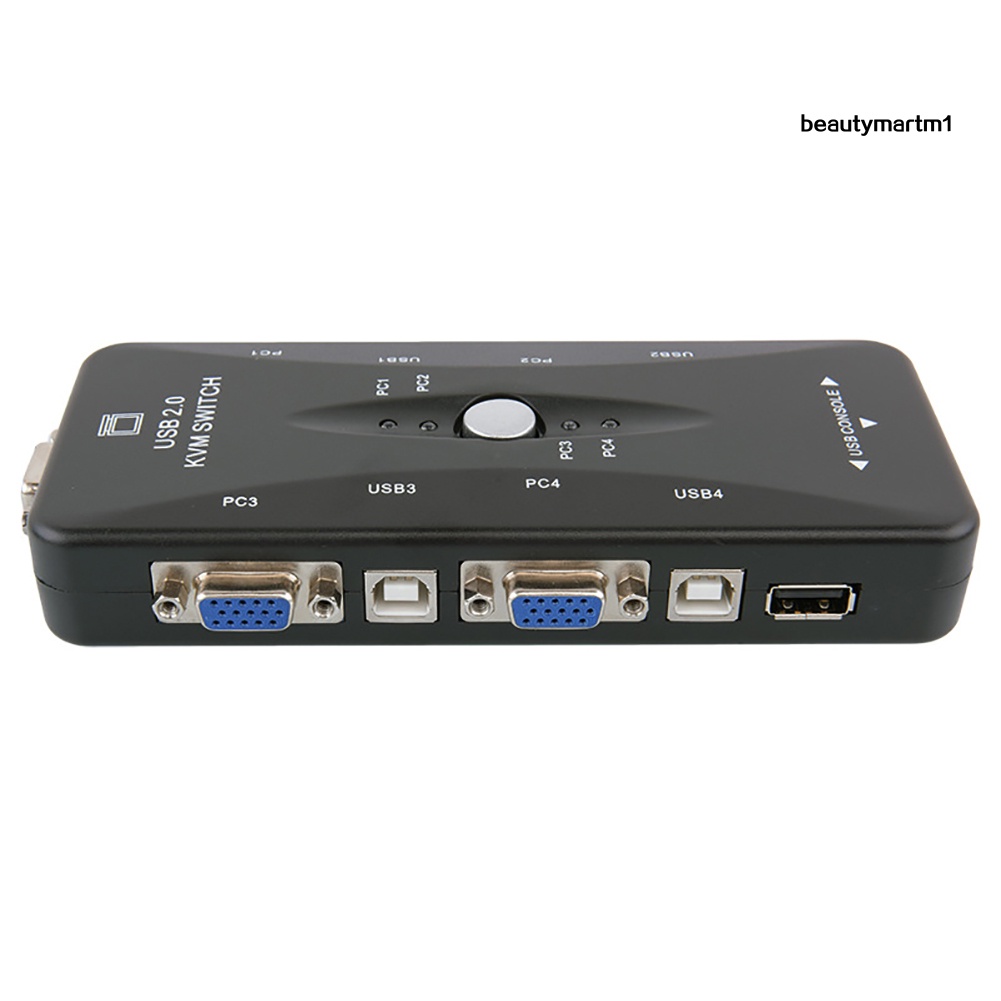 Công Tắc 4 Cổng Usb 2.0 Kvm Cho Máy In / Bàn Phím / Máy In / Vga 1920x1440 | BigBuy360 - bigbuy360.vn